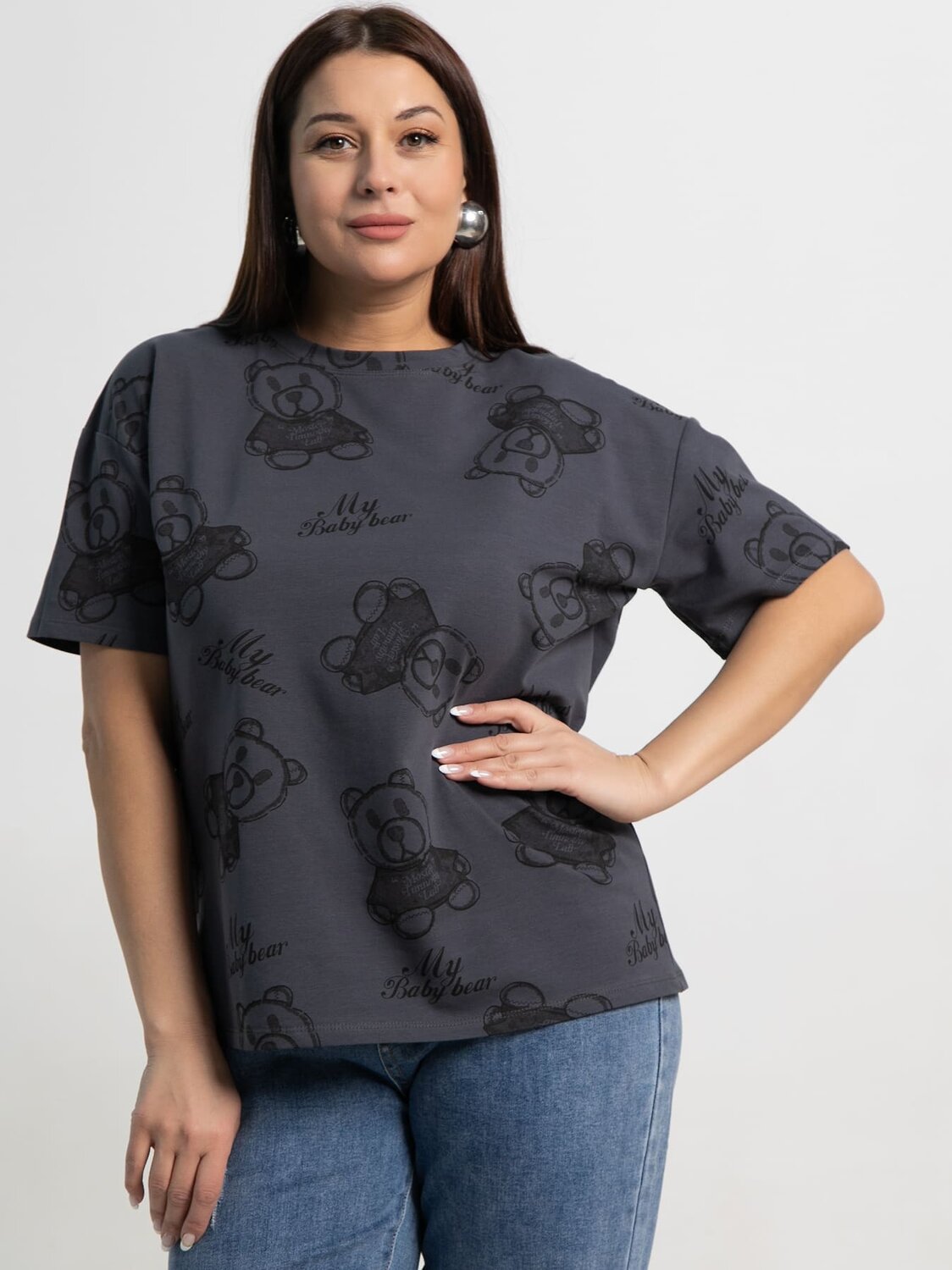 LT Collection Футболка 587435 Б15369-20М темно-серый