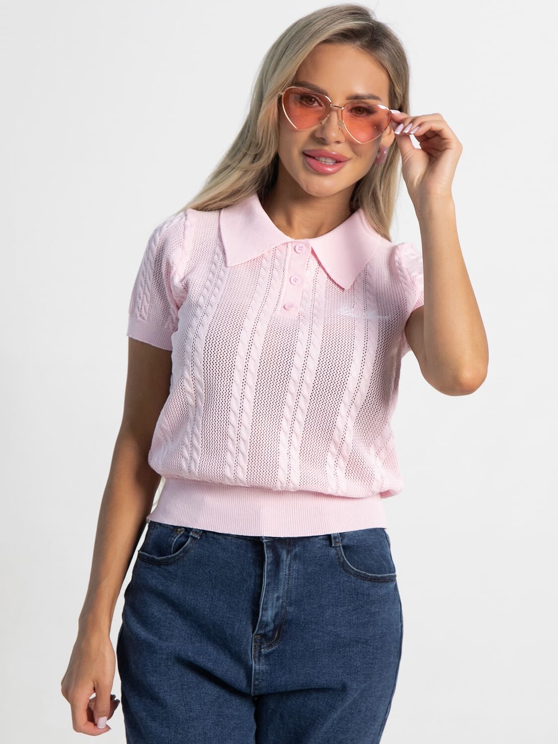 LT Collection Поло 587439 Б15376-7М розовый