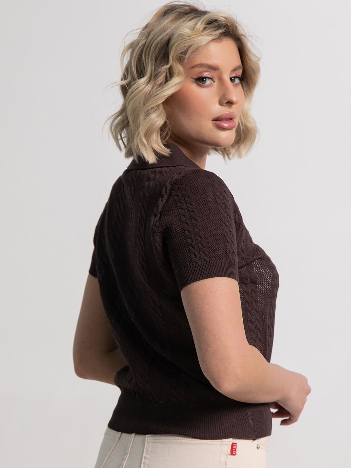 LT Collection Поло 587440 Б15377-7М коричневый