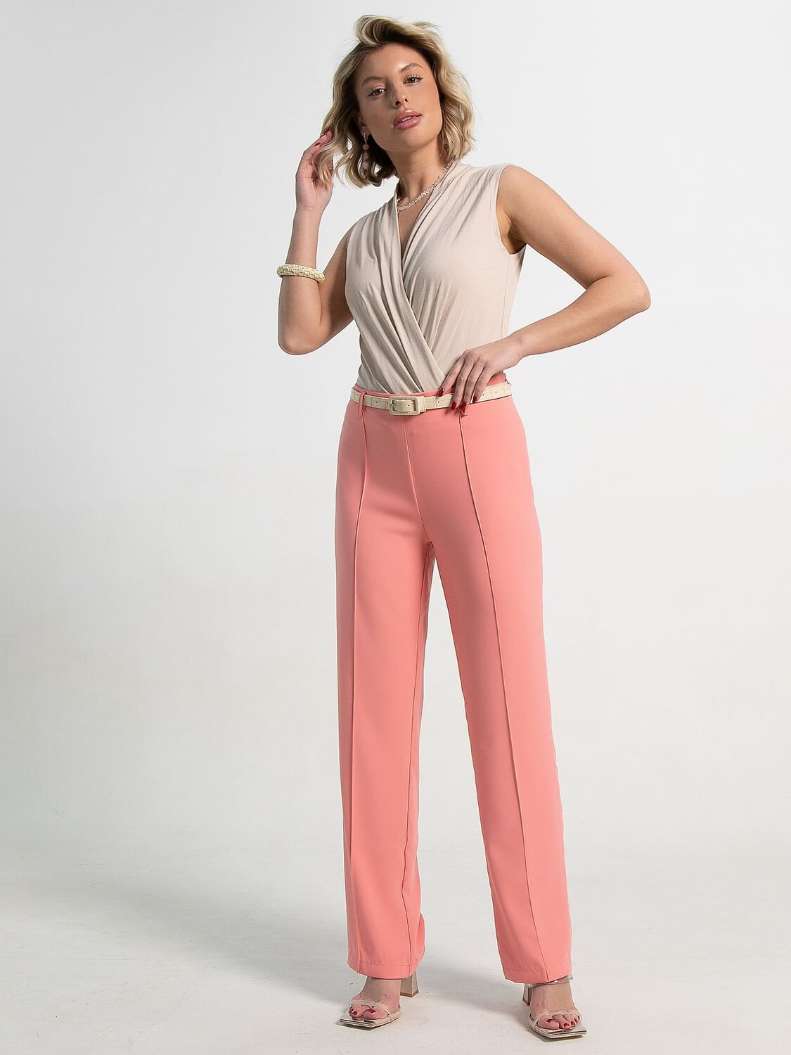 LT Collection Брюки 587444 Б14267-30М коралловый