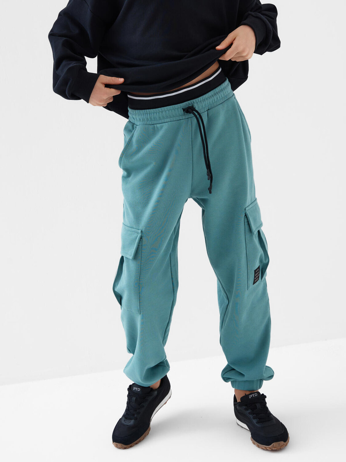 PLAYTODAY Брюки 587450 12611063 черный,серый