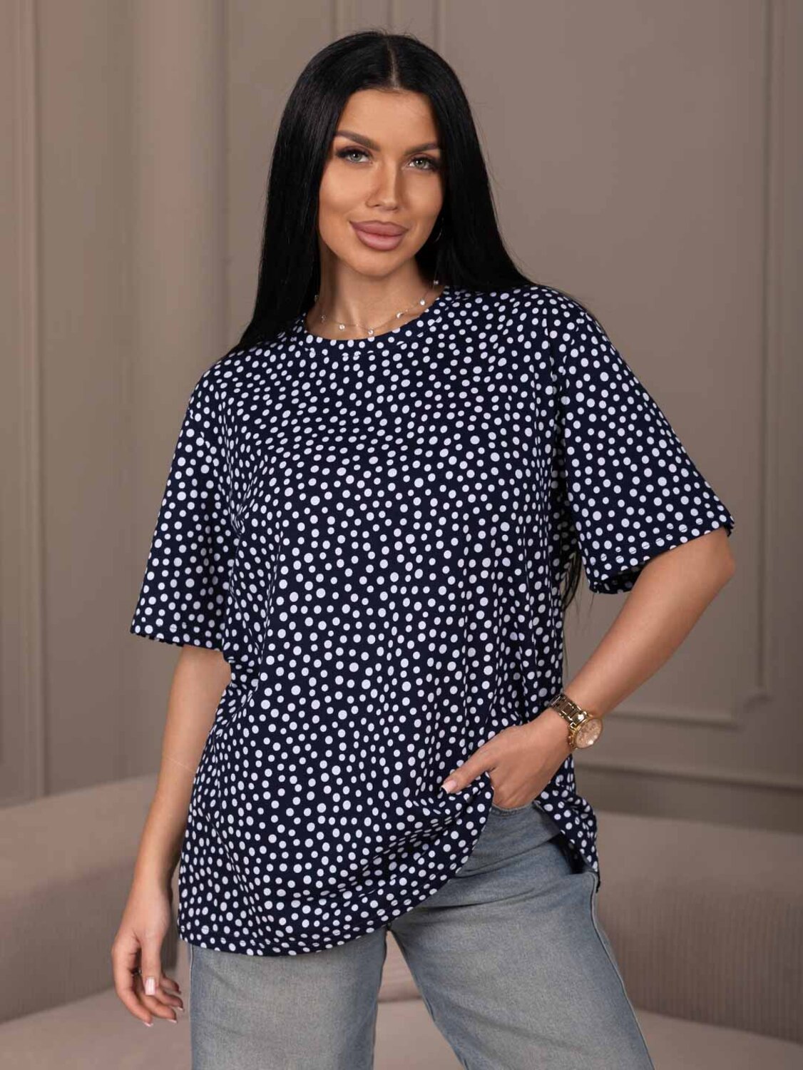 Текс-плюс Футболка 587520 00-00246648 Синий,белый