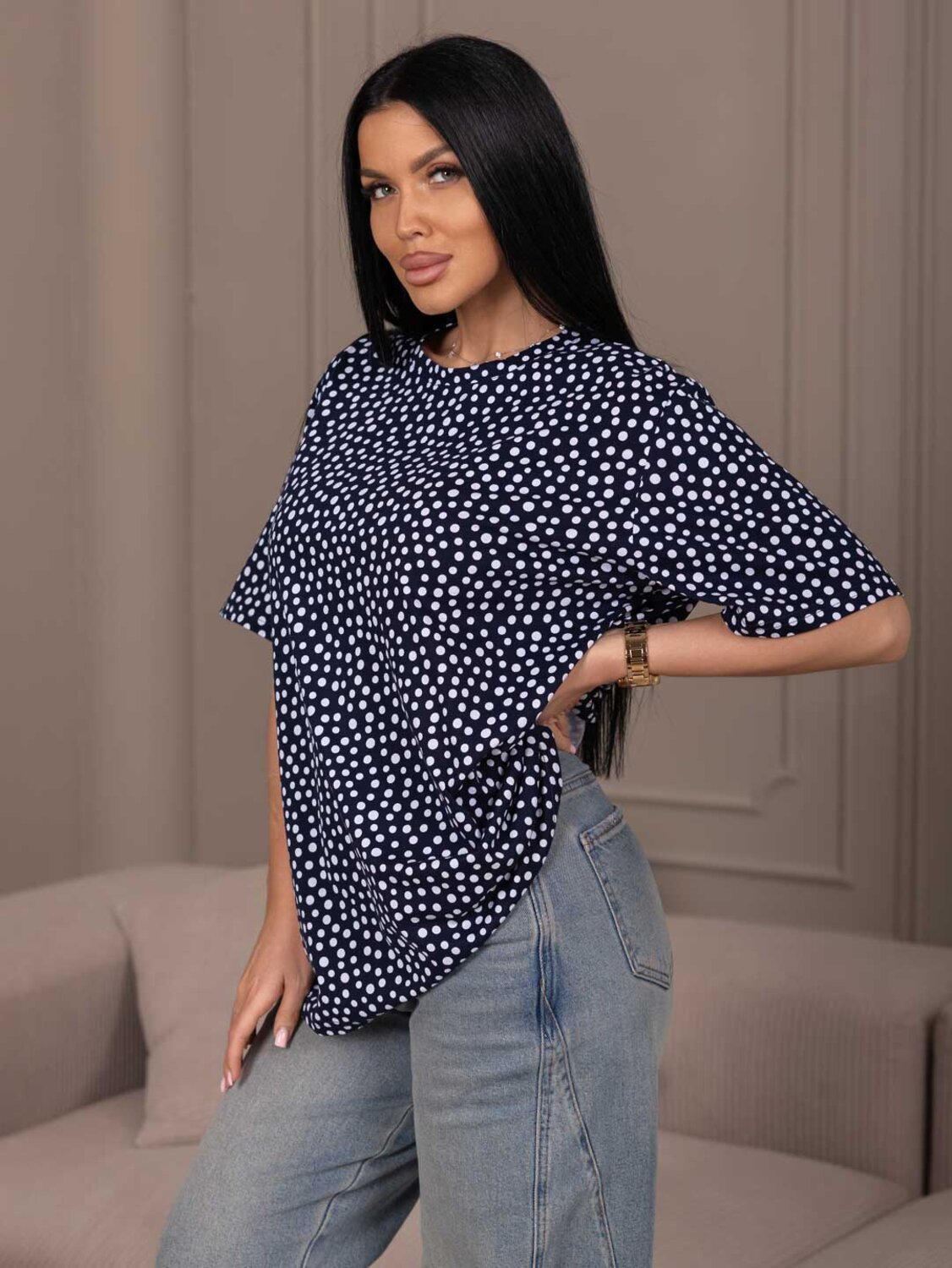 Текс-плюс Футболка 587520 00-00246648 Синий,белый