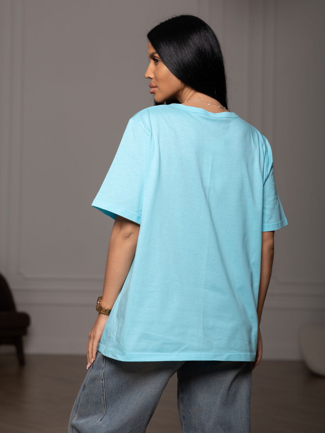 Текс-плюс Футболка 587521 00-00247328 Бирюзовый