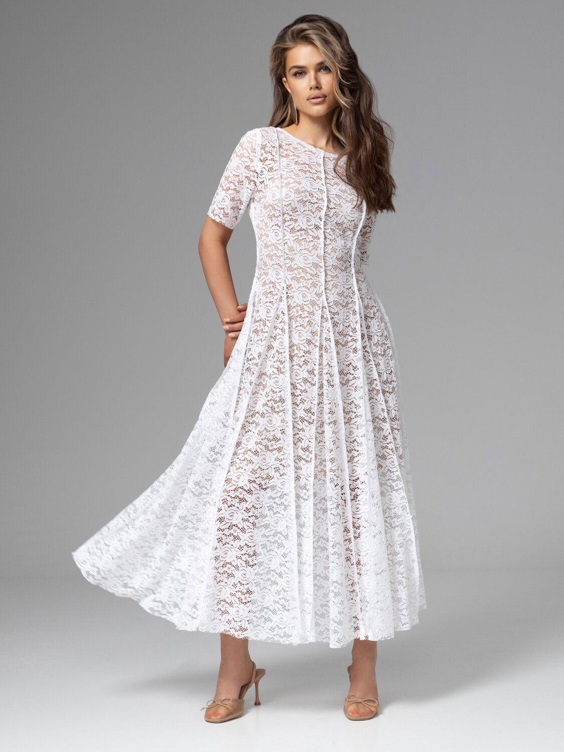 CHARUTTI Платье 587556 12655 Белый