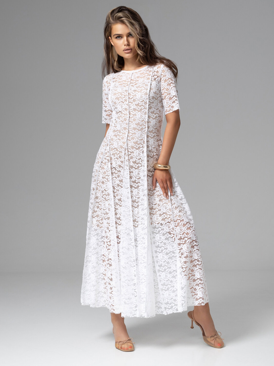 CHARUTTI Платье 587556 12655 Белый