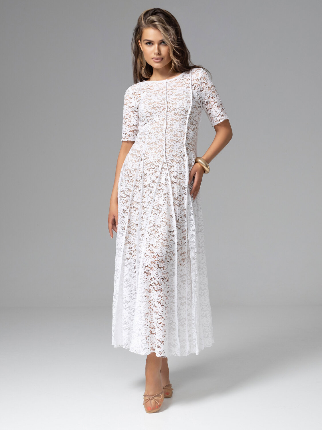 CHARUTTI Платье 587556 12655 Белый