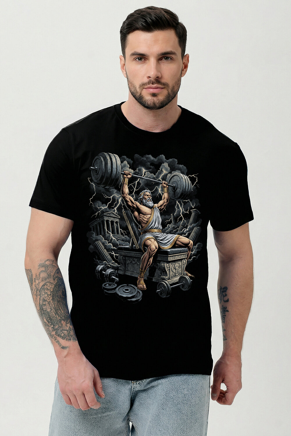 Натали Футболка 587557 8596 черная+Зевс