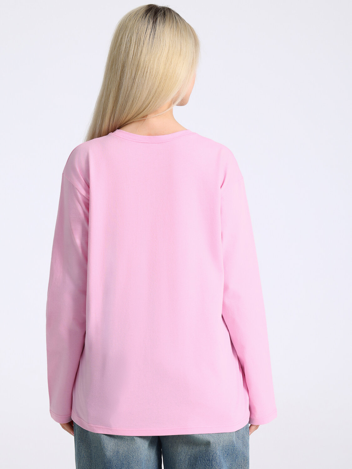 Апрель Лонгслив 587576 1ЖДЛД5036001 светло-розовый