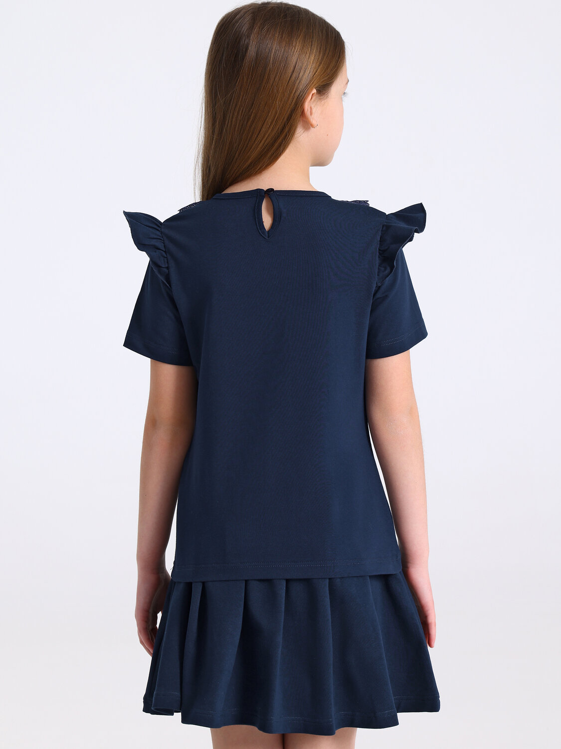 Апрель Блузка 587584 1ДДБК5076804 темно-синий