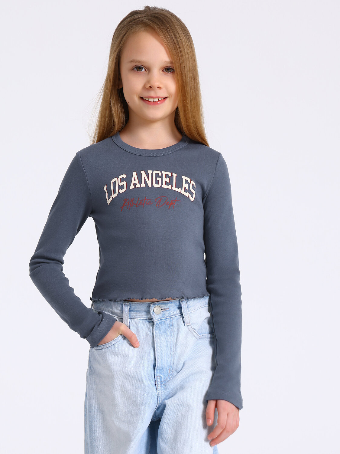 Апрель Лонгслив 587588 1ДДЛД4635024 темно-серый