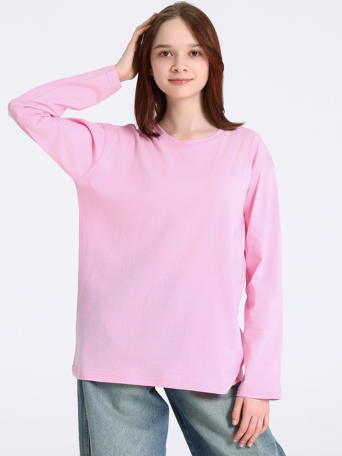 Апрель Лонгслив 587591 1ДДЛД5113001 светло-розовый