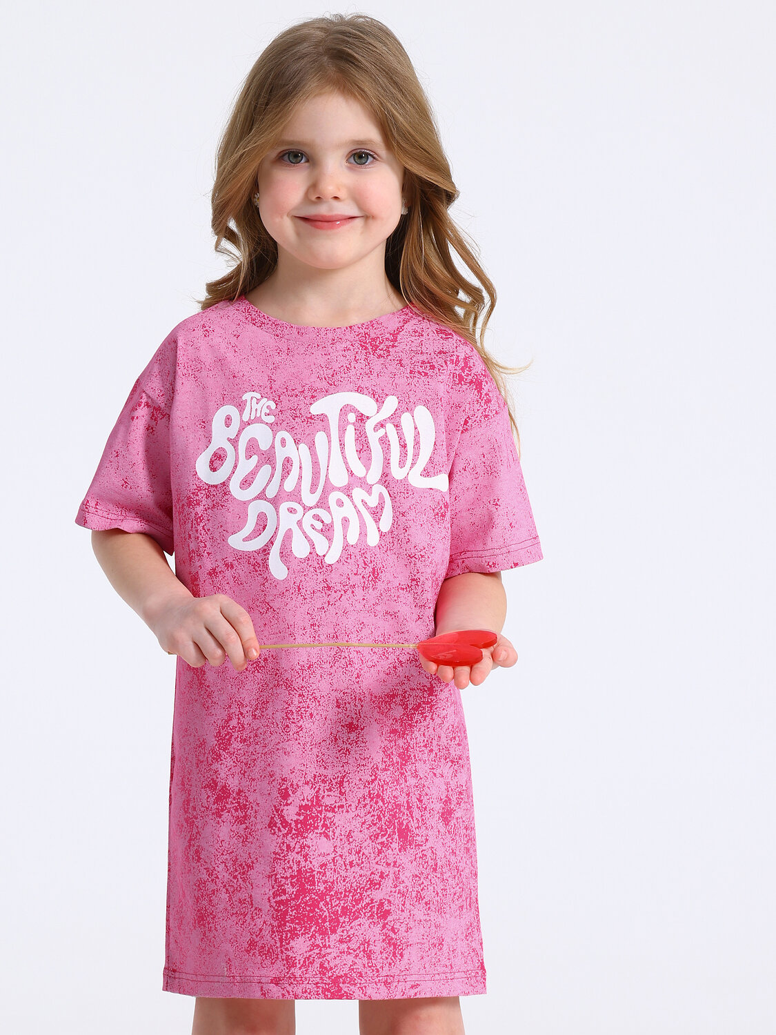 Апрель Платье 587593 1ДПК5079001н варенка ярко-розовый / Мечтай