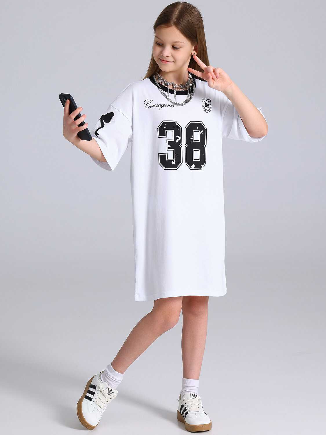 Апрель Платье 587605 1ДПК5035001 белый+черный