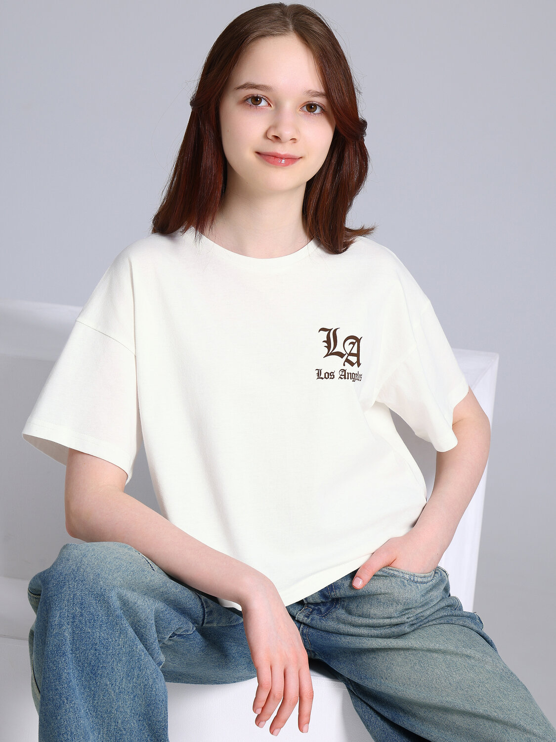 Апрель Футболка 587606 1ДДФК5015001 сливки