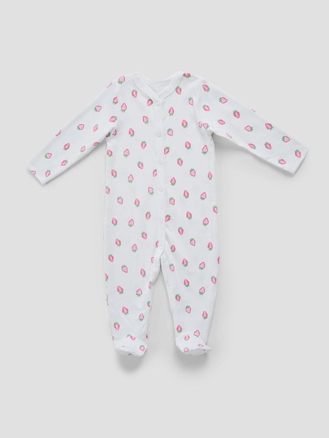 MARK FORMELLE Комбинезон 587625 14005-1-2 розовая клетка на белом +клубничка на белом