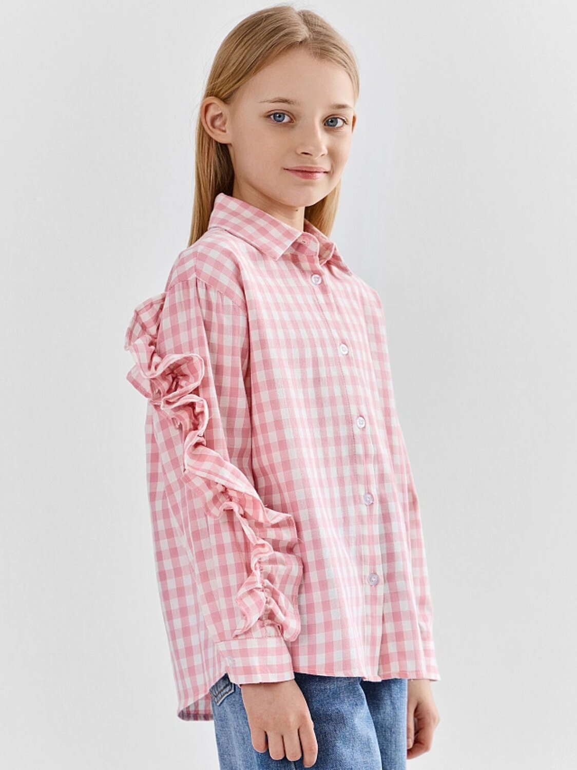 MARK FORMELLE Рубашка 587652 127997 розовая клетка