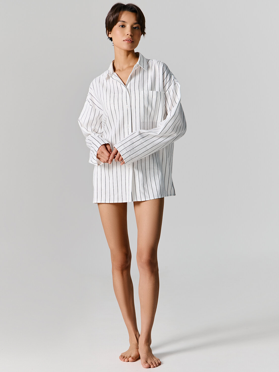 MARK FORMELLE Рубашка 587653 502985-1 полоска на белом