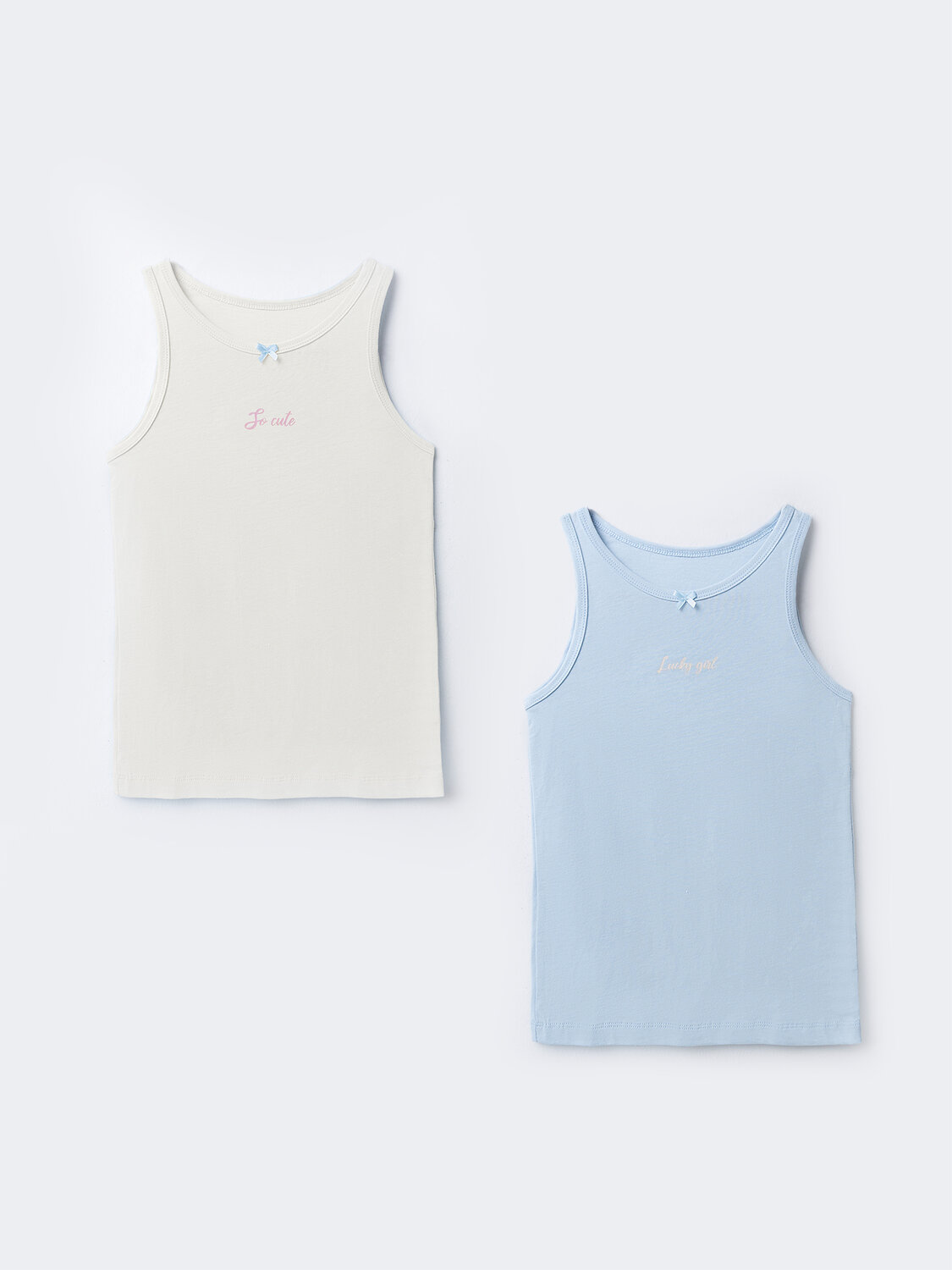 MARK FORMELLE Топ 587659 427739-2/1 молочный +голубой +печать