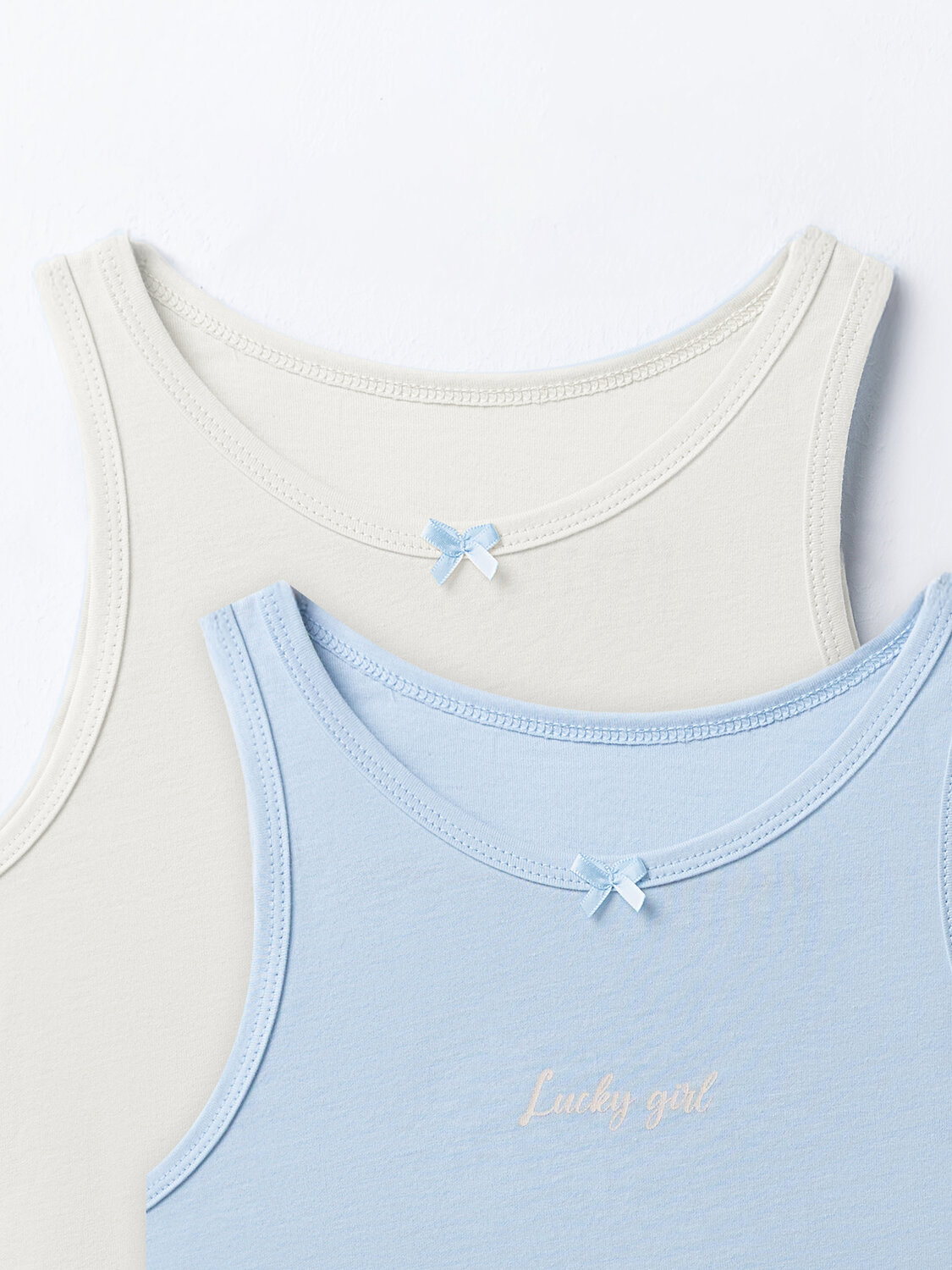 MARK FORMELLE Топ 587659 427739-2/1 молочный +голубой +печать