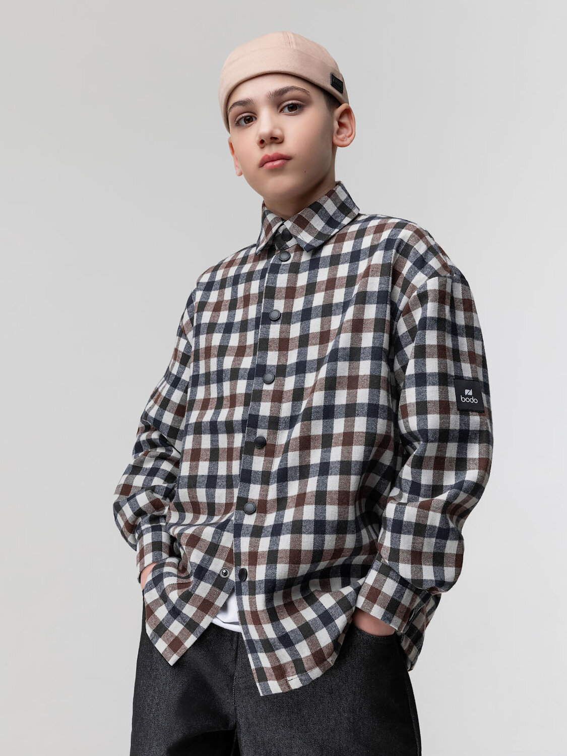 Bodo Рубашка 587820 38-30МU коричневый (молочный)