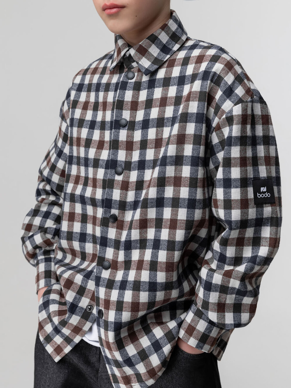 Bodo Рубашка 587820 38-30МU коричневый (молочный)