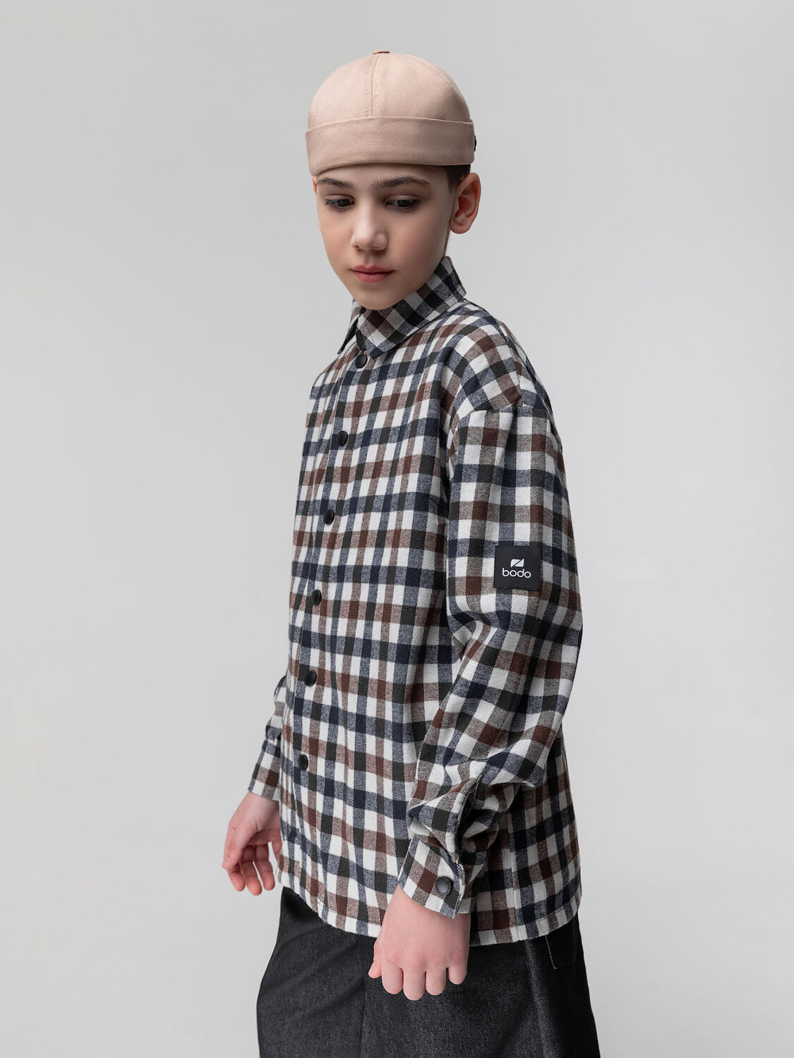 Bodo Рубашка 587820 38-30МU коричневый (молочный)