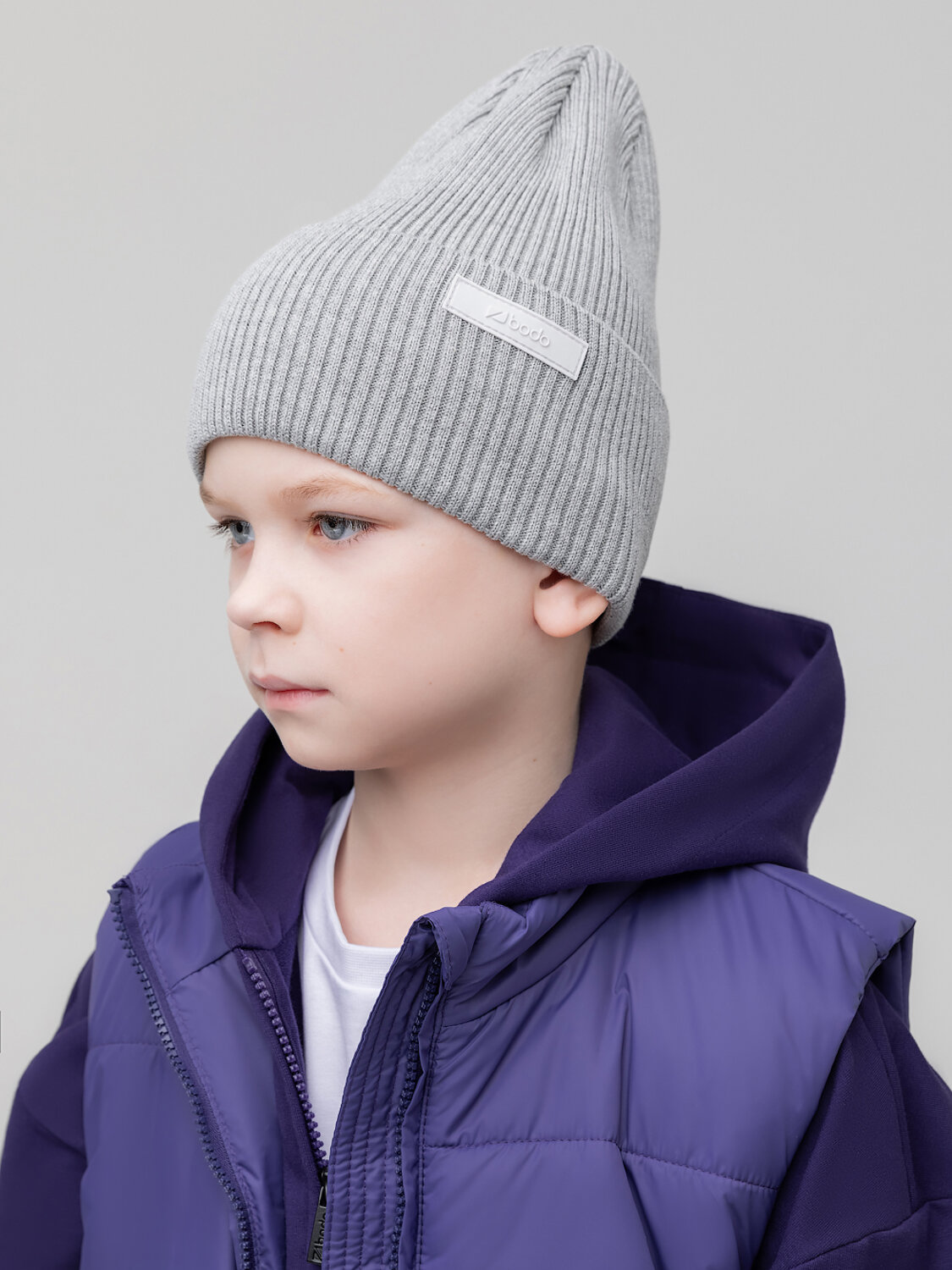 Bodo Шапка 587831 10-426MU светло-серый меланж