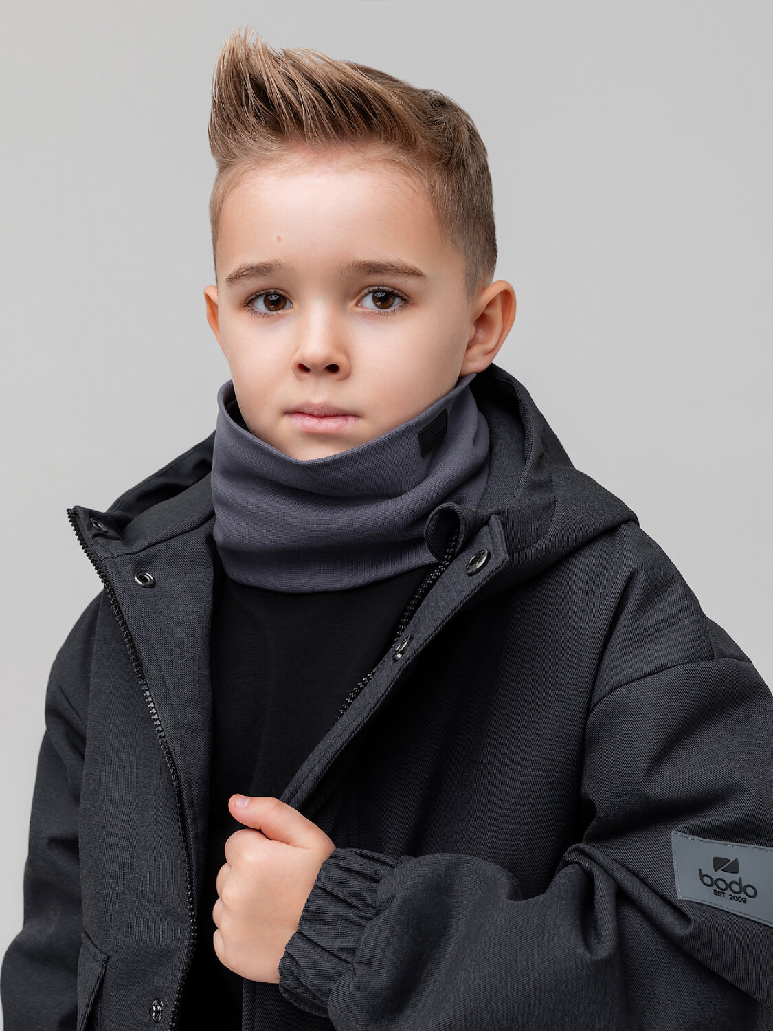 Bodo Шарф 587852 12-121M серый