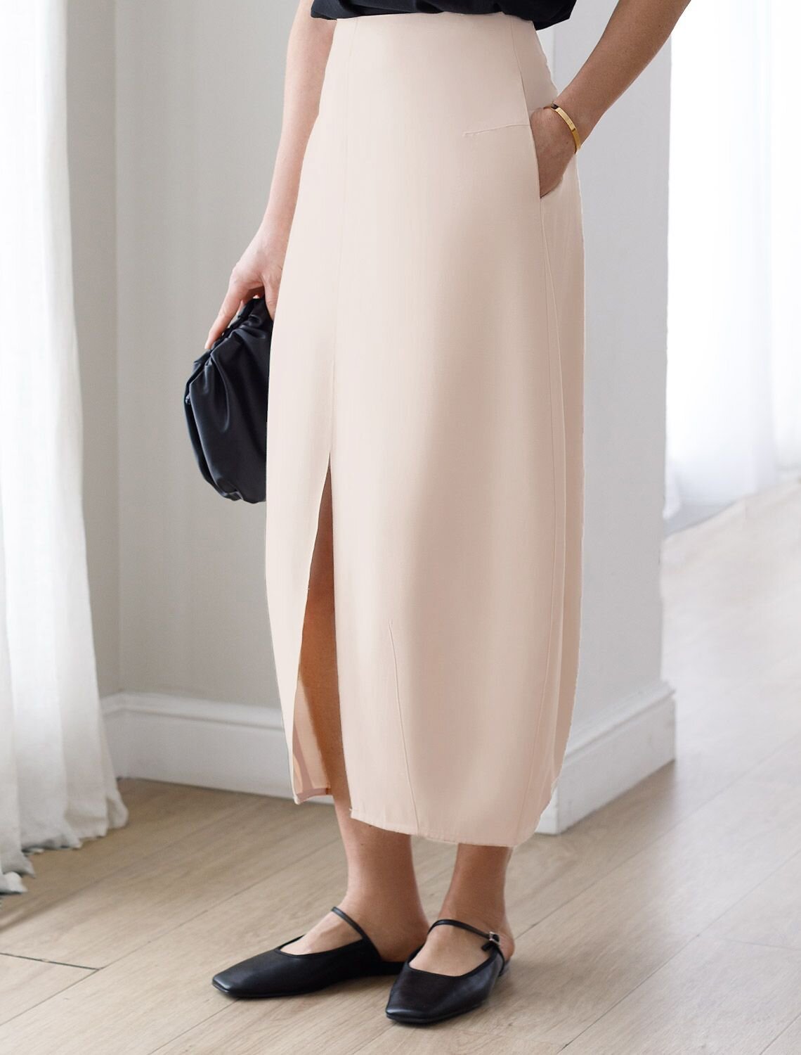 VILATTE Юбка 587876 D26.203 кокосово-молочный