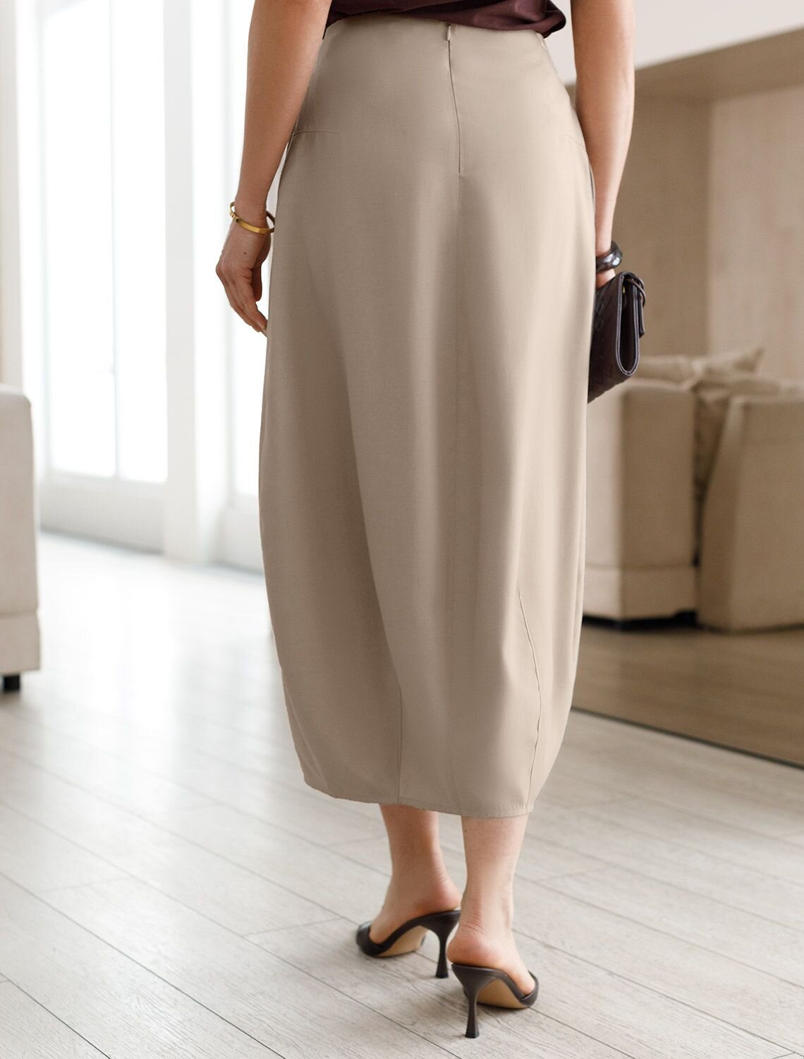 VILATTE Юбка 587877 D26.203 светло-бежевый