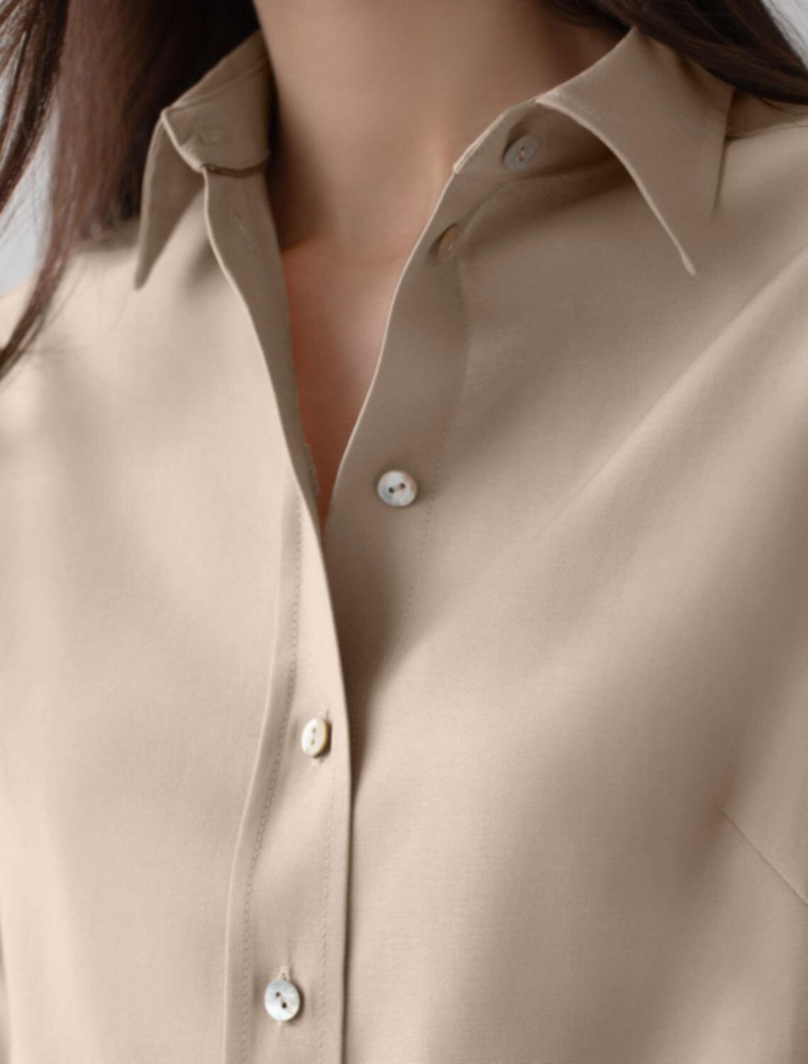 VILATTE Блузка 587881 D29.354 светло-бежевый