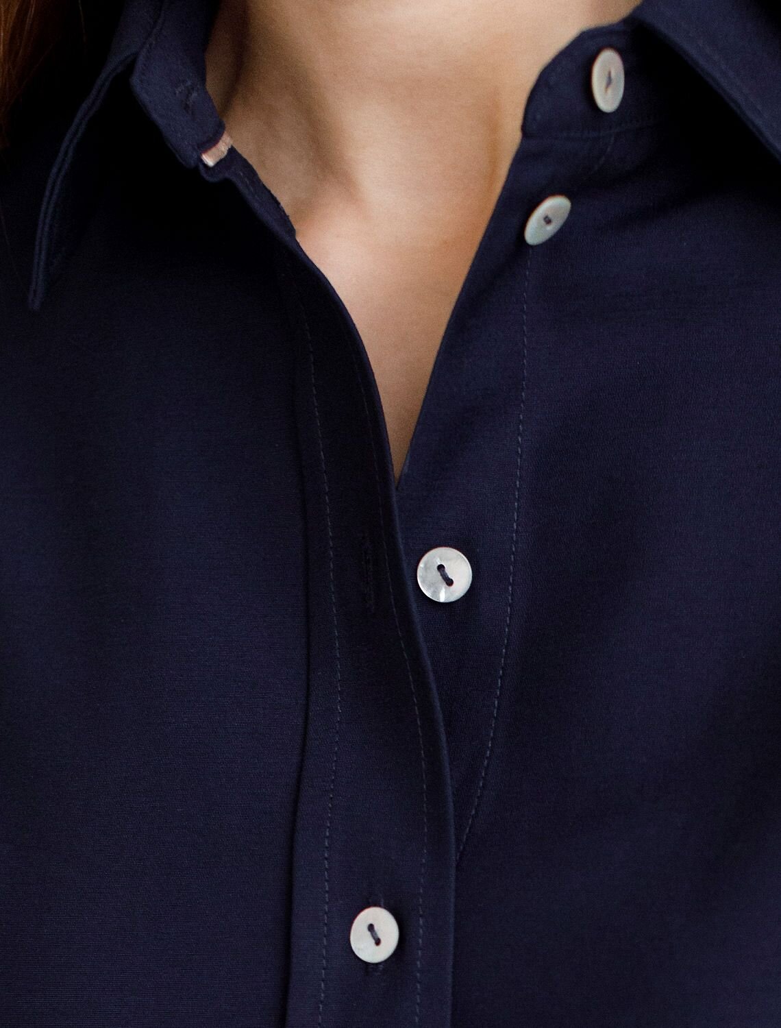 VILATTE Блузка 587882 D29.354 темно-синий