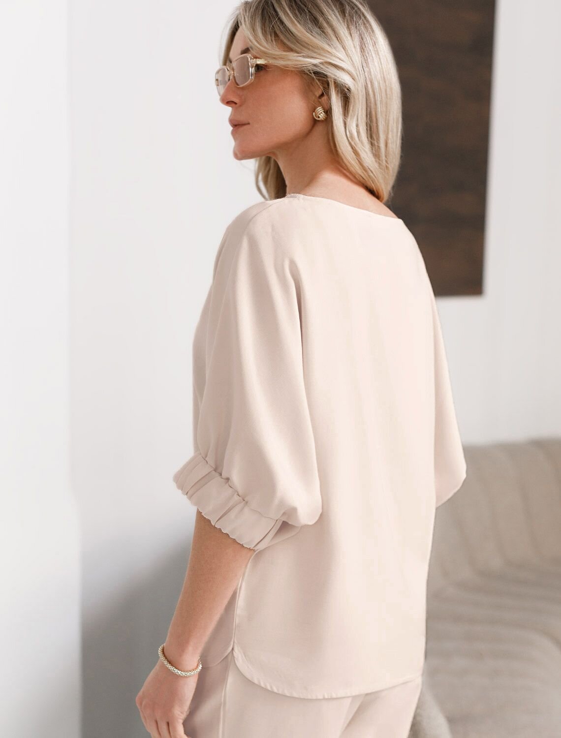 VILATTE Блузка 587884 D29.359 кокосово-молочный