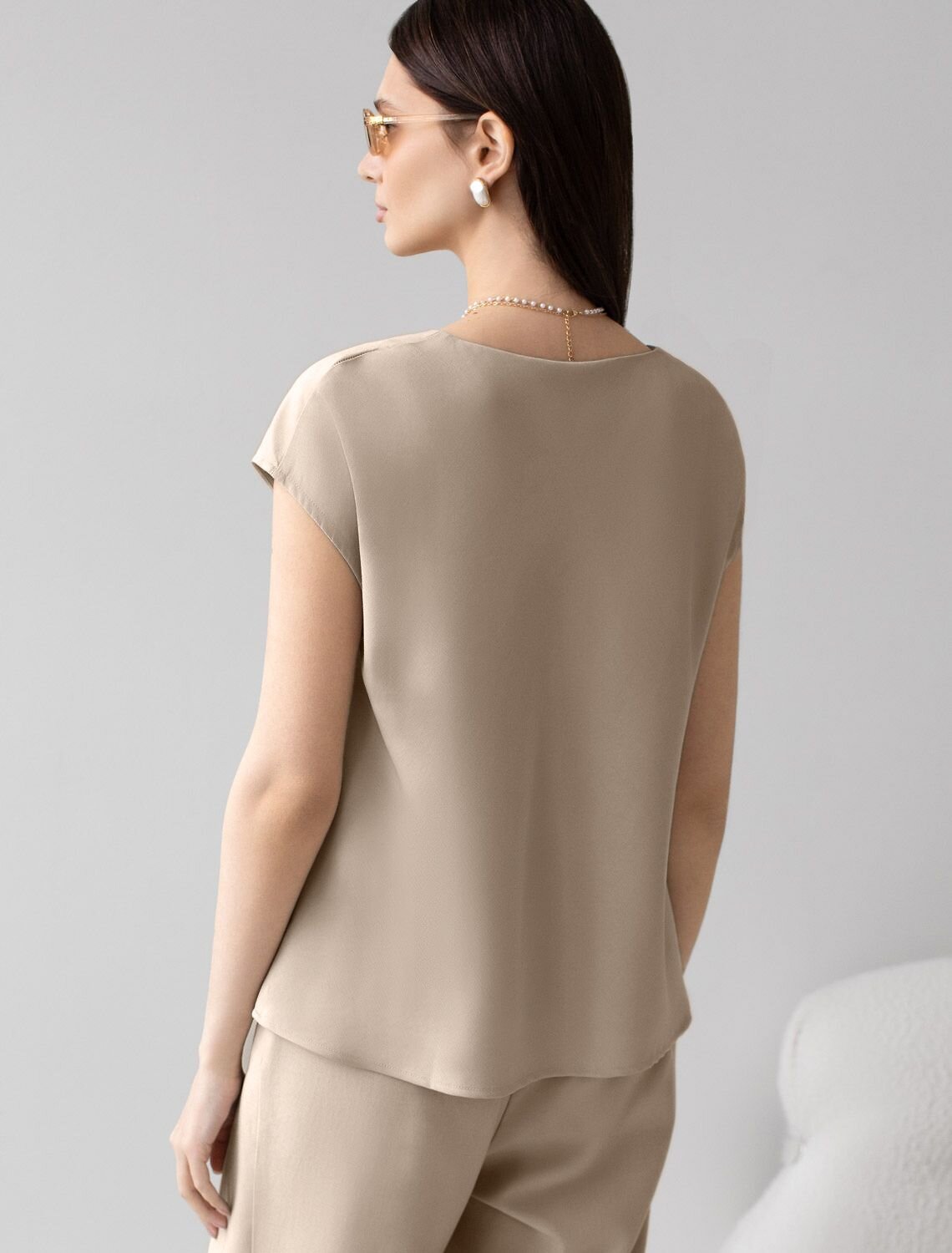 VILATTE Блузка 587889 D29.360 светло-бежевый