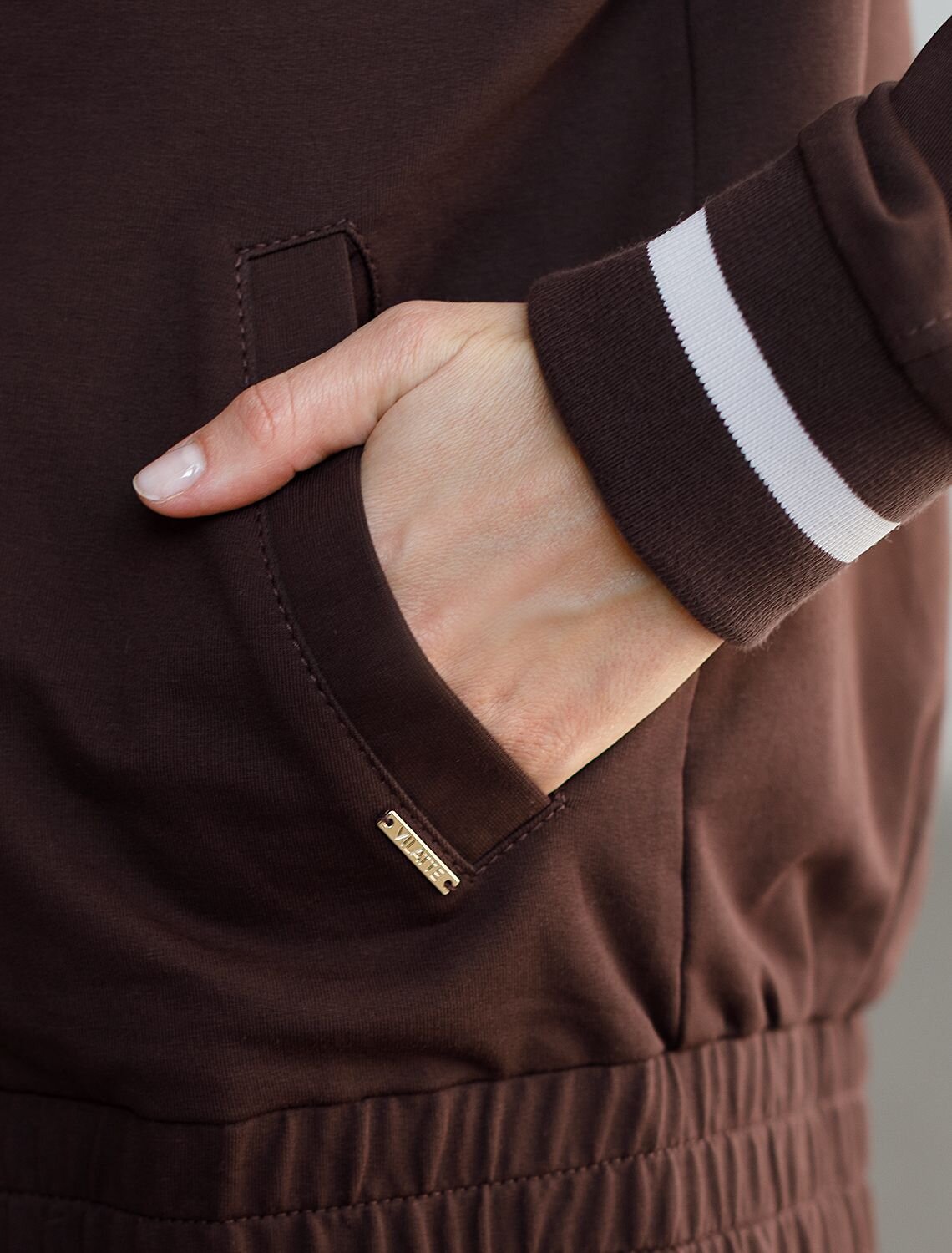 VILATTE Джемпер 587901 D49.171 коричневый