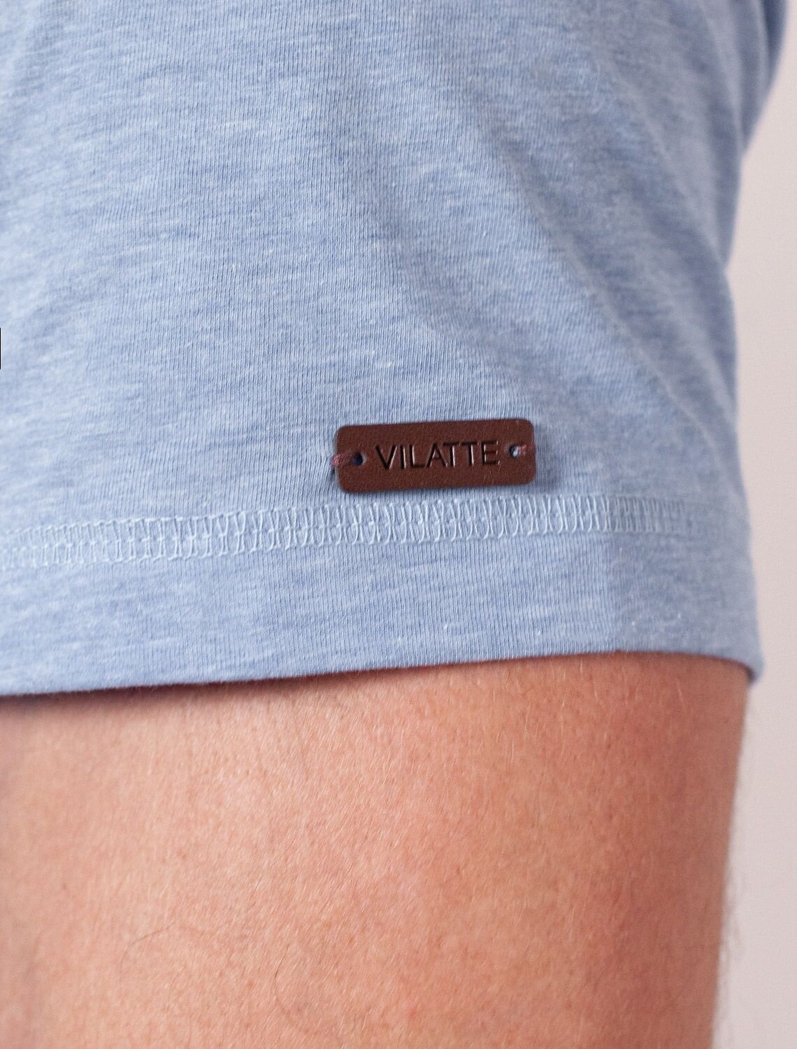 VILATTE Футболка 587903 U49.068 голубой меланж_outdoors