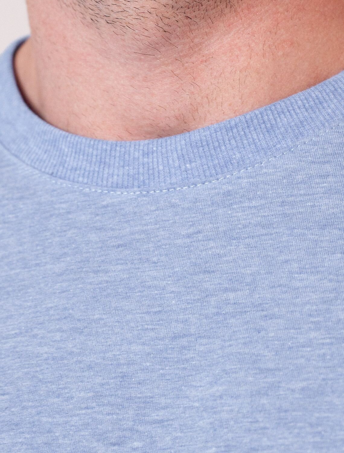 VILATTE Футболка 587904 U49.068 голубой меланж_wander