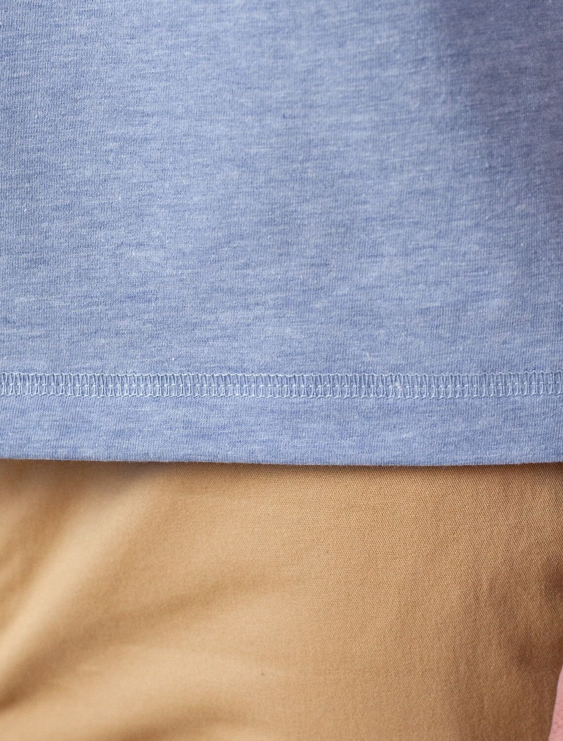 VILATTE Футболка 587905 U49.068 голубой меланж_карта