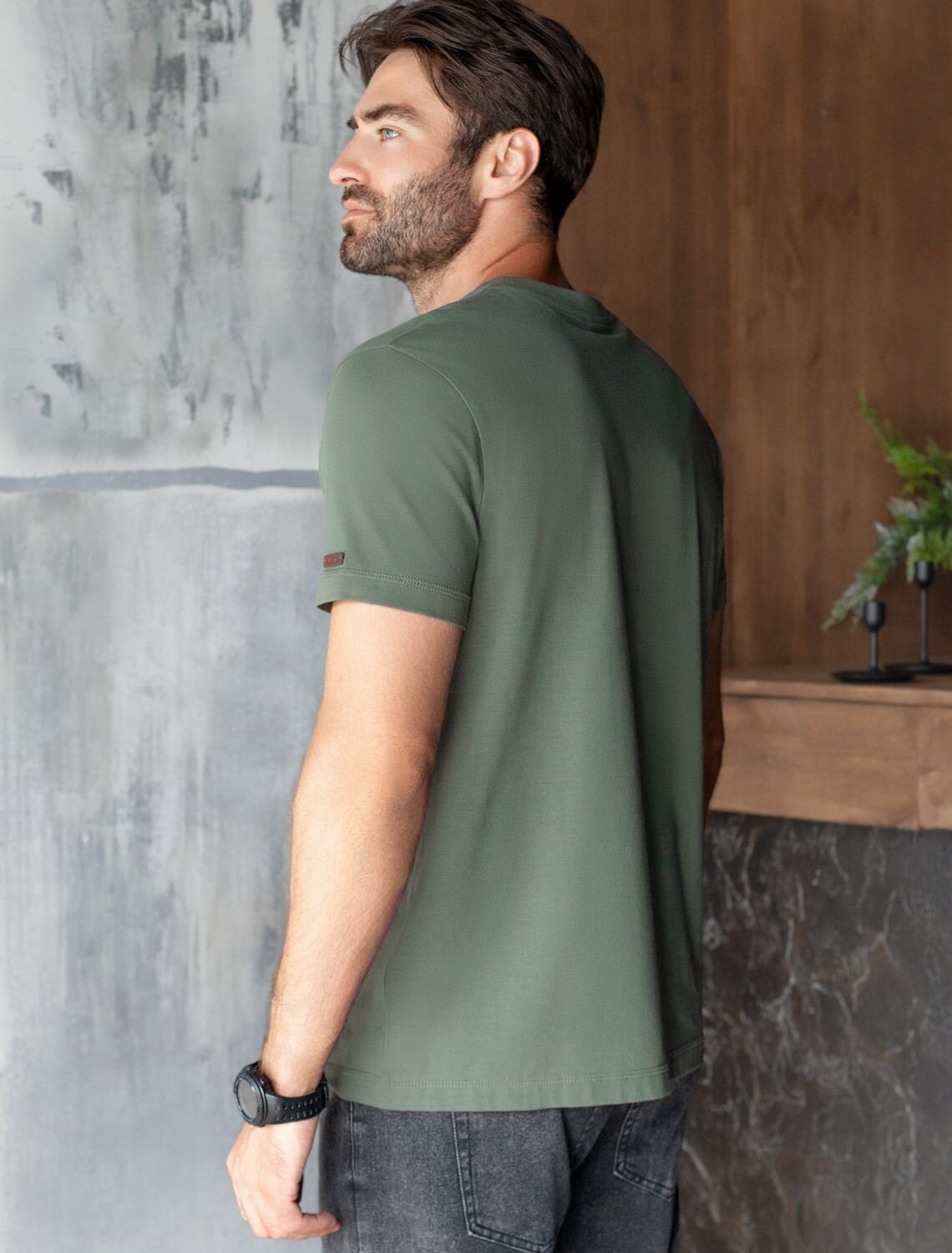 VILATTE Футболка 587906 U49.068 оливковый_outdoors