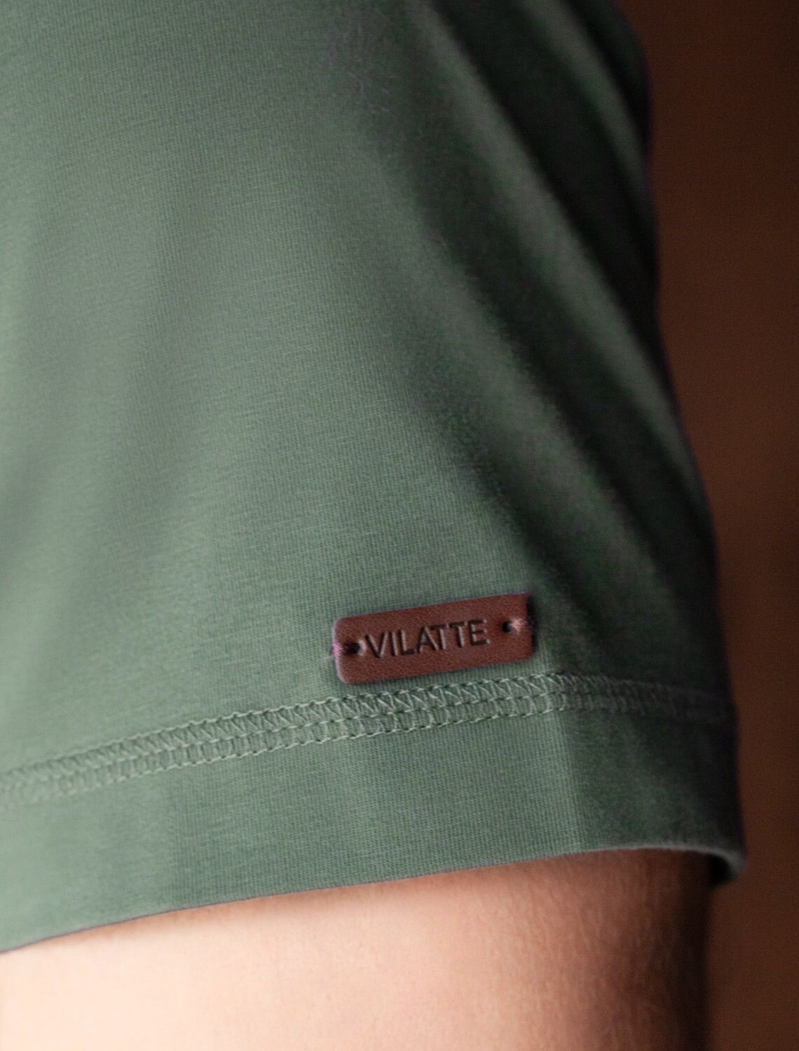 VILATTE Футболка 587906 U49.068 оливковый_outdoors