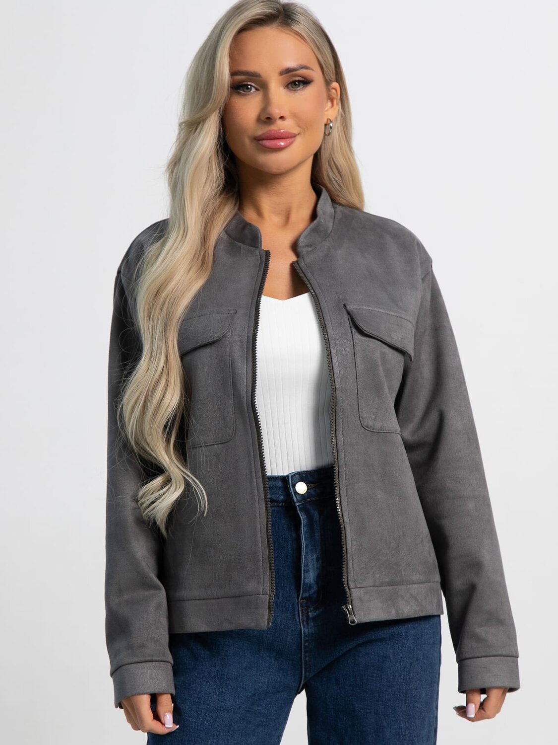 LT Collection Бомбер 587908 Б15302-2М серый