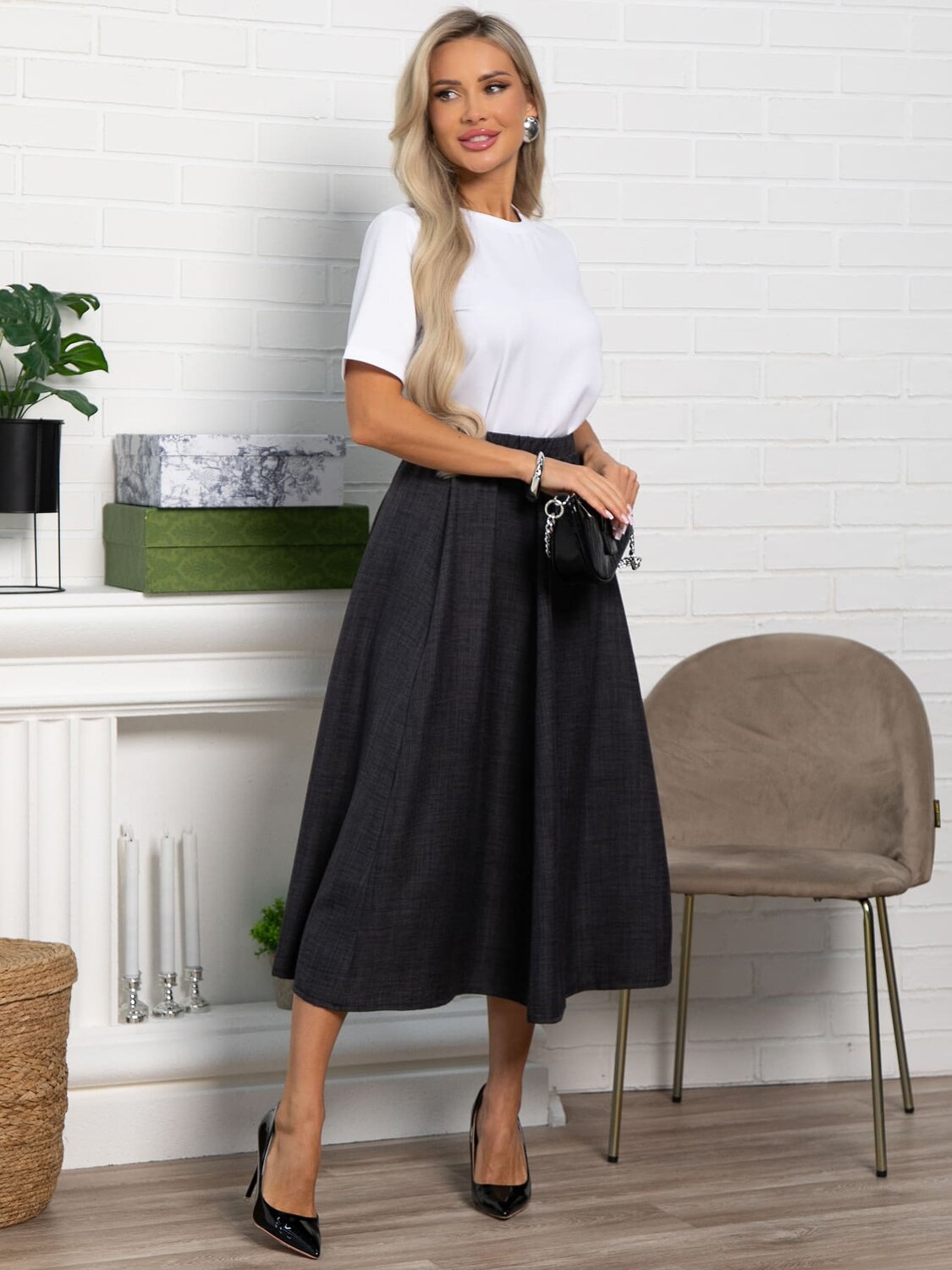 LT Collection Юбка 587917 Ю15463-10М черный