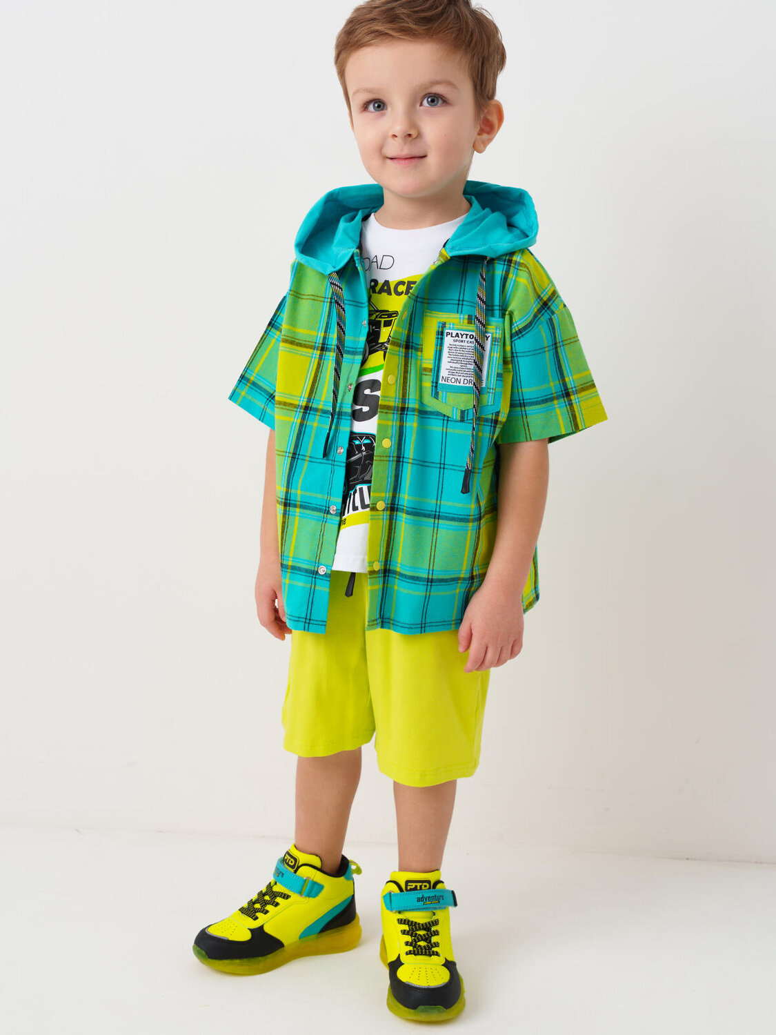 PLAYTODAY Рубашка 587925 12612223 разноцветный