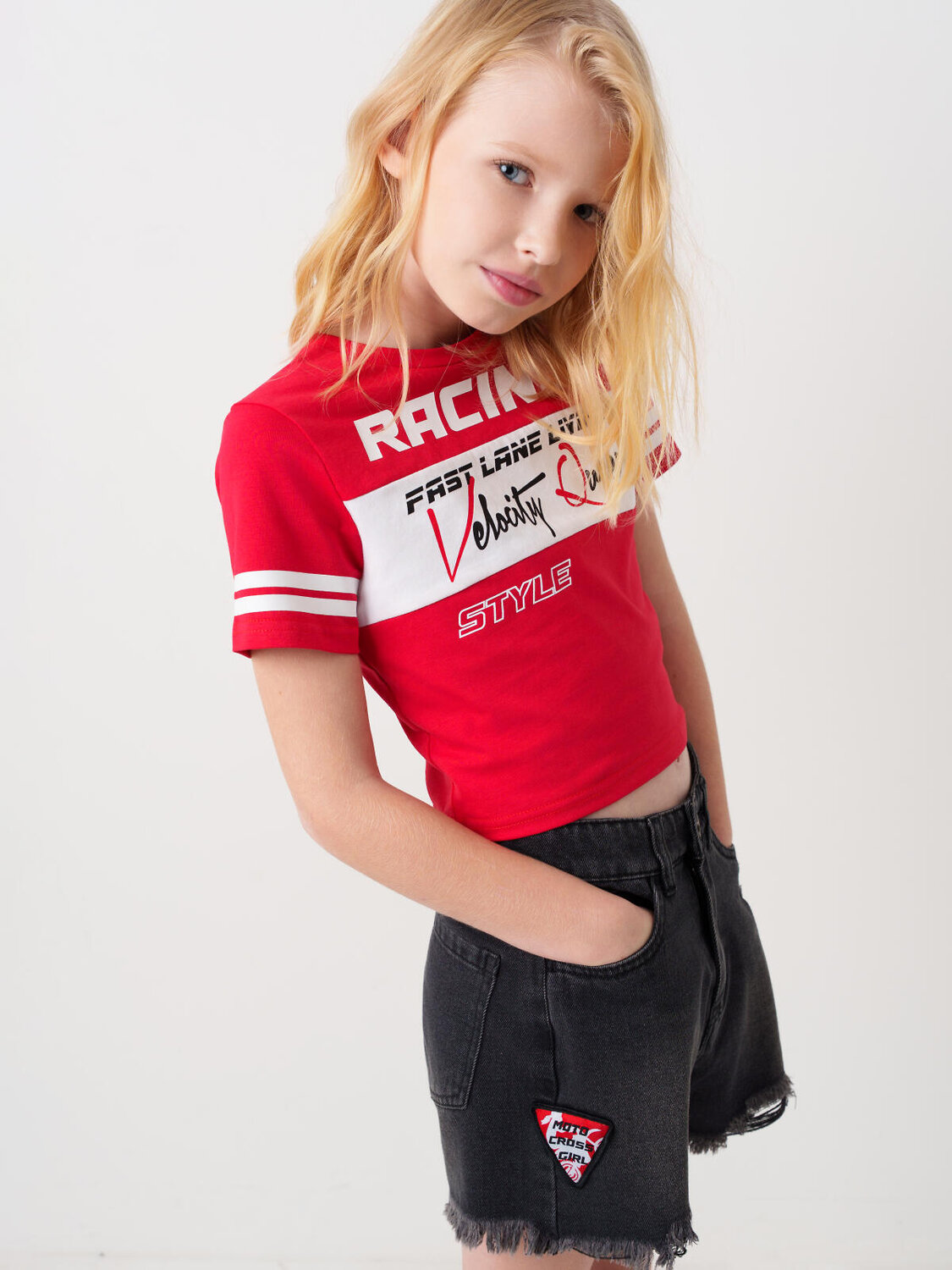 PLAYTODAY Фуфайка 587947 12621346 белый,красный