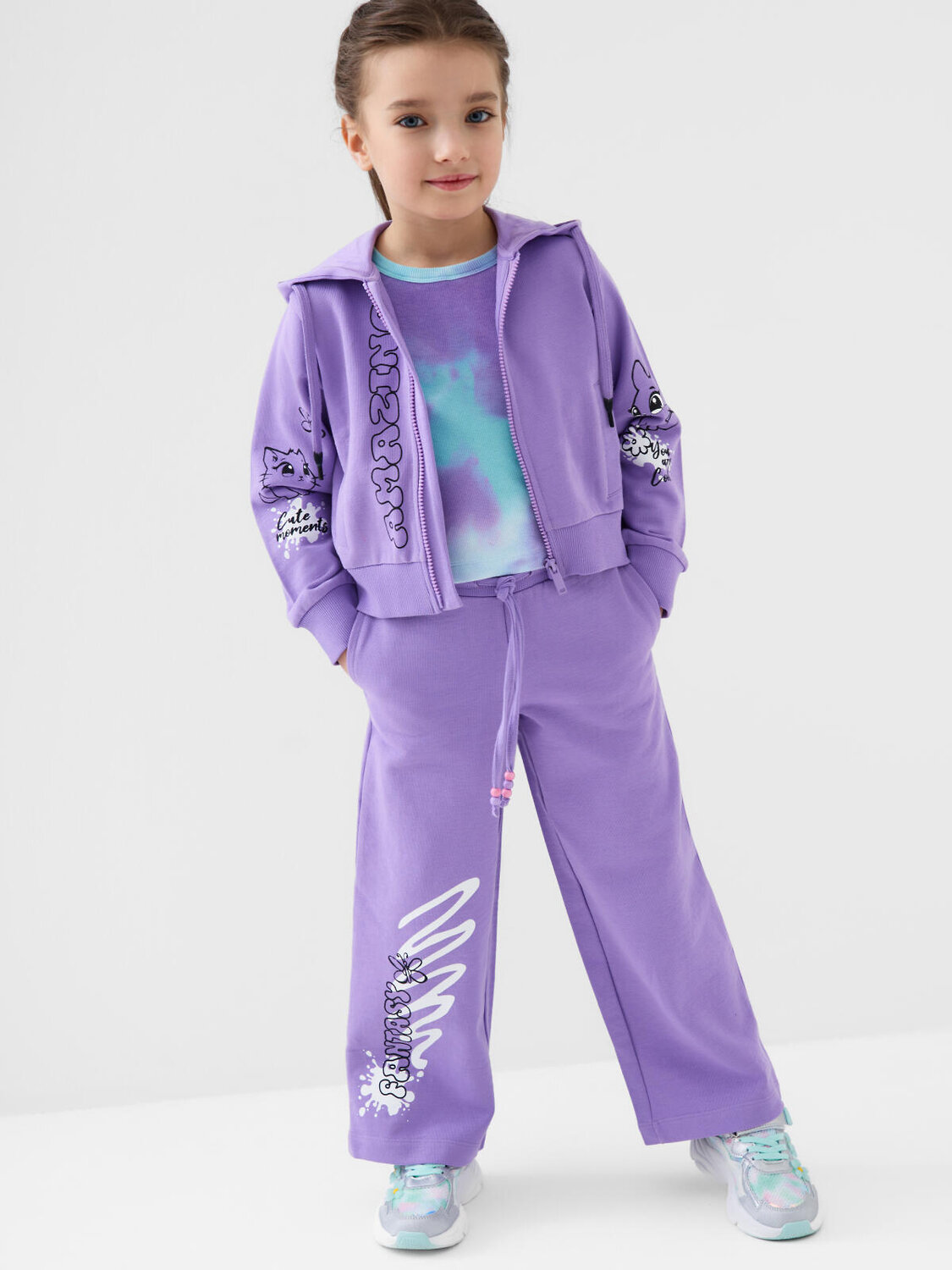 PLAYTODAY Брюки 587973 12622075 сиреневый