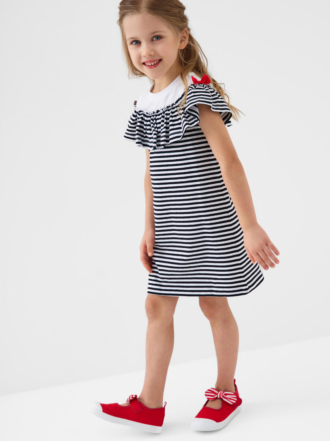 PLAYTODAY Платье 587975 12622405 белый,красный,черный