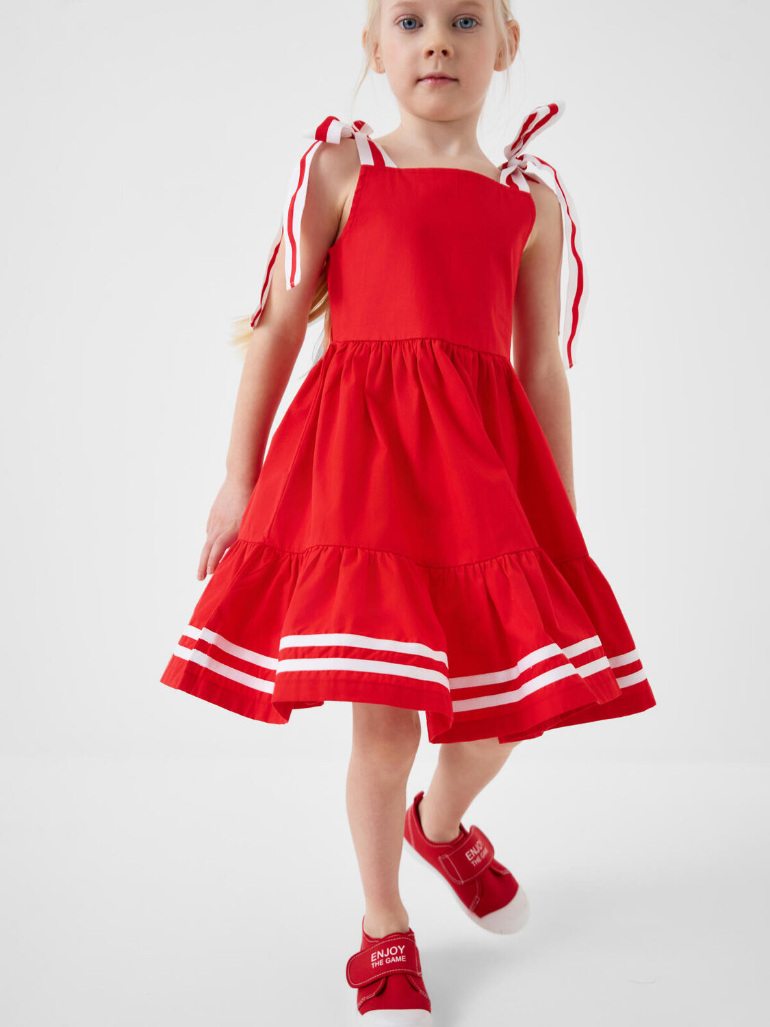 PLAYTODAY Сарафан 587977 12622409 белый,красный