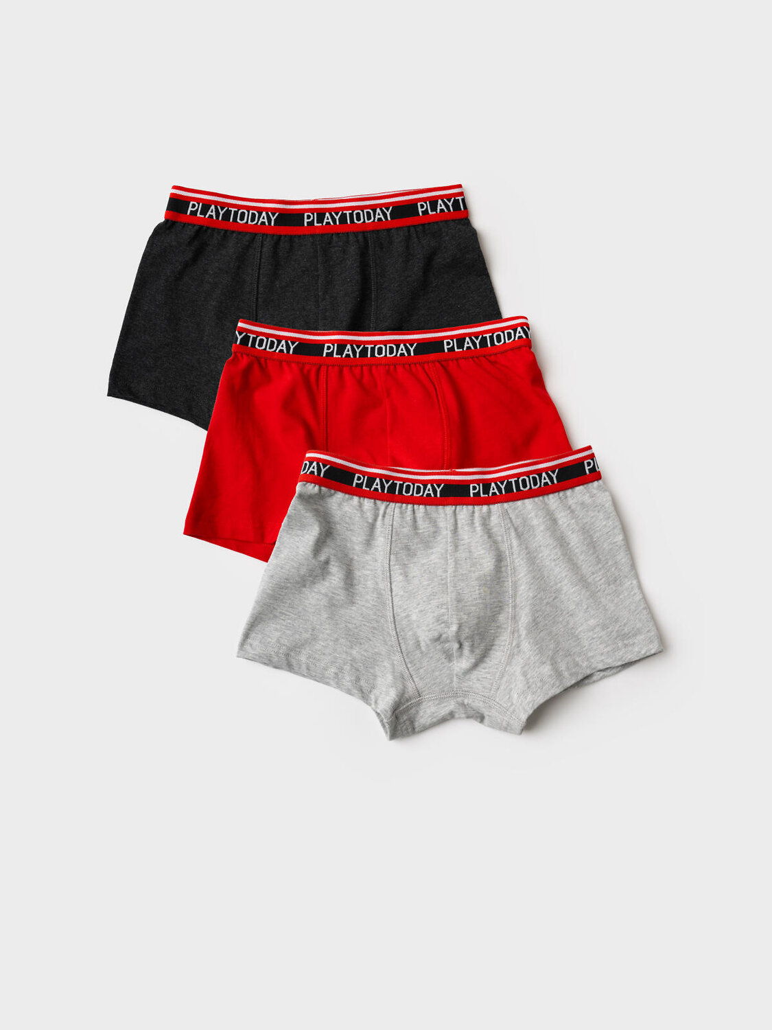 PLAYTODAY Трусы 588030 12611347 красный,черный,серый меланж