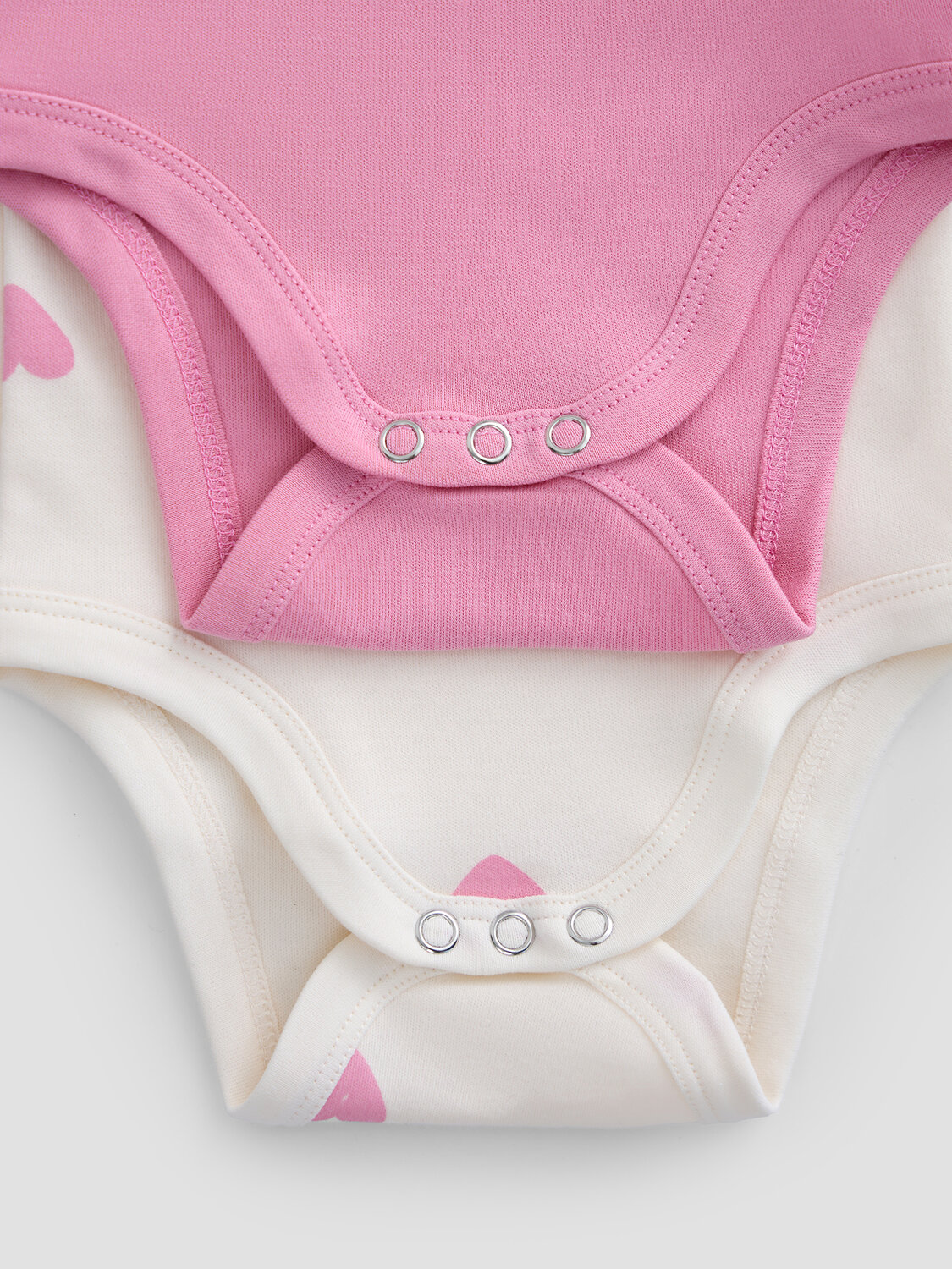 MARK FORMELLE Боди детское 588060 13016-2 сердечки на молоке +розовый